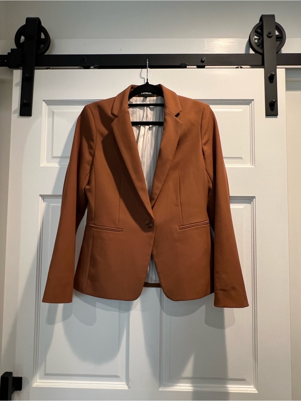 Express Rust Blazer with Single Button